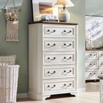 T4TREAM Farmhouse 5 Drawers Dresser