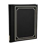 Arpan Black Large Deluxe Self Adhesive Photo Album Holds 10.8 x 7.5'' 40/Sheets, 80/Sides