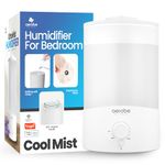 Aerobe Humidifiers 2.5L Air Humidifiers for Bedroom Cool Mist Humidifiers for Home Baby Nursery & Plants Top Fill & 25dB Quiet Upto 35H 360° Essential Oil Diffuser Auto-off with 7 Color Light