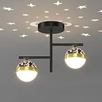 ANDWARM LED 12W Modern Porch Balcony Entrance Small Chandelier Nightlight Chandelier Ceiling Ambient Light Illumination Chandeliers Ceiling Light Compatible with Bedroom Hallway,Wall Lights