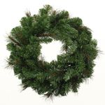 WeRChristmas Victorian Pine Christmas Wreath Decoration, 51 cm - Large, Green