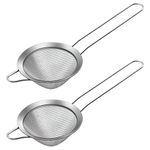 Cocktail Strainer, 2 Pack Stainless Steel Cocktail Sieve Tea Strainer, Bar Cocktail Strainer Filtering Tool (23x8.5)