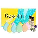 Besoft Shower Steamers Aromatherapy - Set of 10 with 2 Essential Oils, Lavender and Eucalyptus Oil | Gifts for her | Shower Bombs | Get Well Soon Gift for Woman | Gift Set