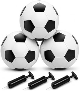 cellook 3 Pack Soccer Ball Size 5 with 3 Pump, Indoor Outdoor Sports Training Practice Matches Ball Play Game Gifts