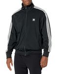 adidas Originals Men's Adicolor Classics Firebird Track Jacket, Black/White, Small