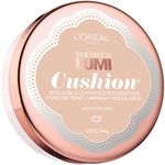 L'OREAL PARIS True Match Lumi Cushion Buildable Coverage Foundation, C2 Natural Ivory, 0.51 Oz.