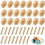 36 Pack Wooden Wheels Toys Wooden W