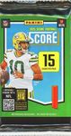 2025 Panini SCORE Football EXCLUSIVE HUGE Factory Sealed MEGA Foil Pack with 15 Brand New Cards Including ROOKIES & PARALLEL! Look for Travis Hunter,Jaxson Dart, Ashton Jeanty,Cam Ward & Many More!