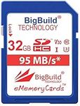 BigBuild Technology 32GB UHS-I U3 95MB/s Memory Card For Kodak PIXPRO AZ and FZ Series including AZ252/421/422/527/651/652/901, FZ43/53/201 Camera