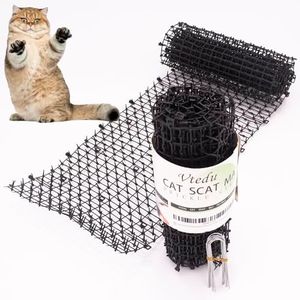 Cat Scat Mat With Spikes (6.5ft) - Deterrent and Repellent for Counters, Indoor/Outdoor Use - 8 Staples Included