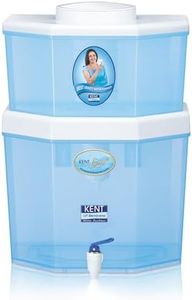 KENT Gold Star Gravity Based Water Purifier | UF Technology Based | Non-Electric & Chemical Free Purification Process | Counter Top | 22L Storage Tank | Suitable for Low TDS Water Upto 150 | White