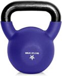 Yes4All Neoprene Coated & Kettlebell Sets - Hand Weights for Home Gym & Dumbbell Weight Set Training - Dark Purple - 60 lbs