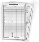 Craftsman Golf 10pcs 6.3 x 4 Inch Golf Score Sheet Golf Scorecards Record Score Keeper Card Track Golf Stats