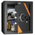 WASJOYE Safe Boxes for Home, Digital Electronic Security Keypad Large Safes, Cabinet Safe with Key Lock for Home Hotel Business Office Money Gun Jewelry Passport, 42L
