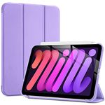 ProCase Smart Case for iPad Mini 7 A17 Pro 2024/iPad Mini 6 2021 8.3 Inch iPad Mini 7th/6th Generation Case, Hard Back Cover Case for iPad Mini 8.3" 7th Gen A2995/6th Gen A2567 A2568 A2569 -Purple