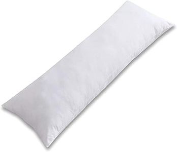 Serta Perfect Sleeper Polyester Fill Ultra Soft Large Body Pillow Insert Â– Long Sleeping Breathable Bed Pillow Â– Full Body Pillow Insert -18Ã—54 Inch, White