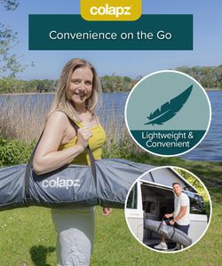 Colapz Camping Shower Tent – Pop Up Privacy Shelter with Storage