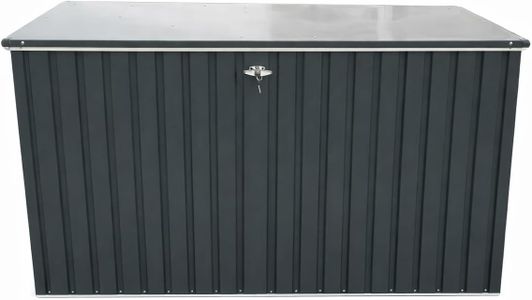 Duramax Metal Cushion Box 1450L – Outdoor Deck Storage, Anthracite & Off-White