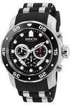 Invicta Men's 6977 Pro Diver Collection Chronograph Black Dial Black Polyurethane Watch