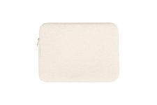 Plush Puffy Laptop Sleeve 13-16 Inch Laptop Sleeve. Beige Laptop Sleeve 14 inch Laptop case Computer Bags for laptops for Women Computer case for MacBook case Laptop Carrying case for Computer Bag