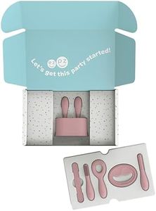 ezpz Kit 1: Prepare for Starting Solids (Blush) - Pre-Feeding Tools to Build Readiness for Starting Solids - Designed by a Pediatric Feeding Specialist - Shower Essentials & Gifts