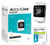 Accu Chek Instant Blood Glucose Monitoring System MMOL/L + Accu Chek Instant Test Strips 50 Pack | Blood Glucose Meter Diabetes | Value Bundle | Bundle by Arrowedge