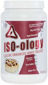 Body Nutrition ISO-Ology, Leucine-Enhanced Whey Isolate Protein Powder, Post-Workout Recovery Supplement, Isolated Grass Fed Whey, Cinnabun Flavor, 2lb