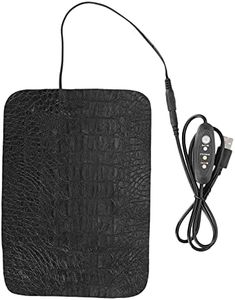 Reptile Heat Pad, USB PU Leather Terrarium Heat Mat Waterproof Under Tank Heater Anti Scratch Under Tank Heat Pad, Pet Accessory for Reptiles, Tortoise, Turtle, Lizard, Frog (S)