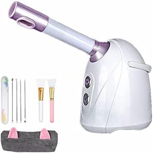 HELLOLAND Nano Ionic Facial Steamer with 360°Rotatable Extended Nozzle Sprayer Face Steamer Humidifier with Hot Cold Mist Option for Home SPA Skin Care Beauty Salon Acne Blackhead Hydration Sauna