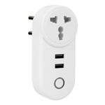 Anvith Technology Solutions 16A WiFi + Bluetooth Smart Plug | Energy Monitoring | Compatible with Alexa & Google Assistant | Voice Control | Ideal for ACs, Geysers, Water Pumps