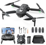 Holy Stone GPS Drone with Camera 4K for Beginners, HS460 Foldable Drones with 26 Mins Long Flight Time, Brushless Motor, Follow Me, Auto Return, 5G FPV Transmission, Under 249g Easy for Adults