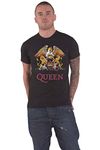 Queen - Queen Mens Tee: Classic Crest (X-Large) - Black - X-Large