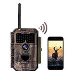 Wildlife Camera WiFi Bluetooth,24MP 1296P Game & Trail Camera With Night Vision Motion Activated, No Glow 940nm IR LEDs,IP66 Waterproof Garden Camera Trap for Wildlife Monitoring & Home Security