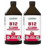 Vitamin B12 Liquid 250ml – 50 Doses - Great Taste - 1000mcg - For Kids and Adults - Fast Absorption - Vegan - Non-GMO – Gluten Free – No Sugar Added - Made in Canada (Pack of 2)