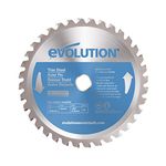 Evolution Power Tools 180BLADETS Thin Steel Cutting Blade, 7-Inch x 68-Tooth, Blue