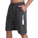 KART BLACK Plus Sizes Men's Cotton Knee Length Shorts Casual and Night Wear Mens Shorts (5XL, AndraWhitestipe)