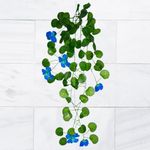 DecoreBugs Artificial Flower Plants Leaves Hanging Ivy Garlands Plant Greenery Vine Creeper Home Decor Door Wall Balcony Decoration Party Festival Craft (Pack of 1)