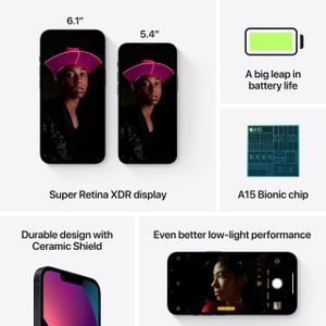 Apple iPhone 13 Smartphone, 128GB – Midnight