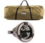 Adventure Kings Oversized Double Swag 400GSM Canvas Bag + 2in1 LED Light & Fan