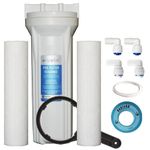 UWEK Pre Filter for Water Purifier, Leak Free External Housing, Prefilter Kit - Spun Filter, PL4 & PL6 Elbow, Pipe, Compatible with all Models of Aquaguard / Eureka Forbes RO/UV Water Purifier