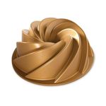 Nordic Ware 80677 Aluminium Heritage Bundt Pan, One, Gold.