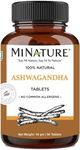 Ashwagandha Tablets- 90 Tablets, 1000 mg by mi nature | 45 Days Supply |100% Natural Ashwagandha | Vegan |