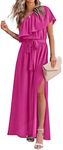 KIRUNDO Womens Summer Maxi Dress Ru