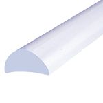 Shower or Bath Threshold Water Barrier Seal Strip | 80cm, 90cm, 140cm, 200cm or 250cm Long | Clear, White or Black | Useful in Wetrooms or with Doors or Screens | Rigid Material | SEAL055 (80cm Clear)