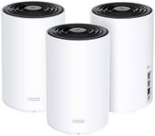 TP-Link Deco AX6000 Dual-Band Mesh WiFi 6 System, Smart Home, 2.5Gbps Wired Connections, 160MHz, AI-Driven, Seamless Roaming, HomeShield Security, Easy Setup & Use, Up to 670 Sqm (Deco X80(3-pack))