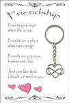 Friend Gifts for Women Girls, Friend Keyring Friendship Gifts Key Chains for Ladies Birthday Gifts for Her Graduation Gift Keychain for Christmas Gifts Teens Girls