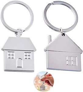 Llaveros de Casa de Pareja Llavero Casa Nueva Pareja Llavero Casa Metal Llavero en Forma de Casa de Aleación Personalidad Creativa Llaveros Llavero Regalo para Llaves y Bolsa Adornos Colgantes 2pcs