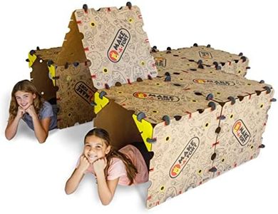 Make-A-Fort Explorer Kit - Create Large Forts for Kids - Ages 4+ - Fun for the Whole Family - Build Forts, Mazes, Tunnels, and More - Durable, Reusable - Swiss Craftsmanship