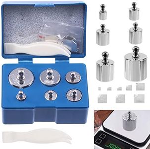 Rustark Precision Calibration Weight Set for Digital Balance Scale, Jewellery Scale (200g Set (Gram & Milligram))