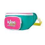 Igloo 90s Retro Collection Fanny Pack Portable Cooler, Jade